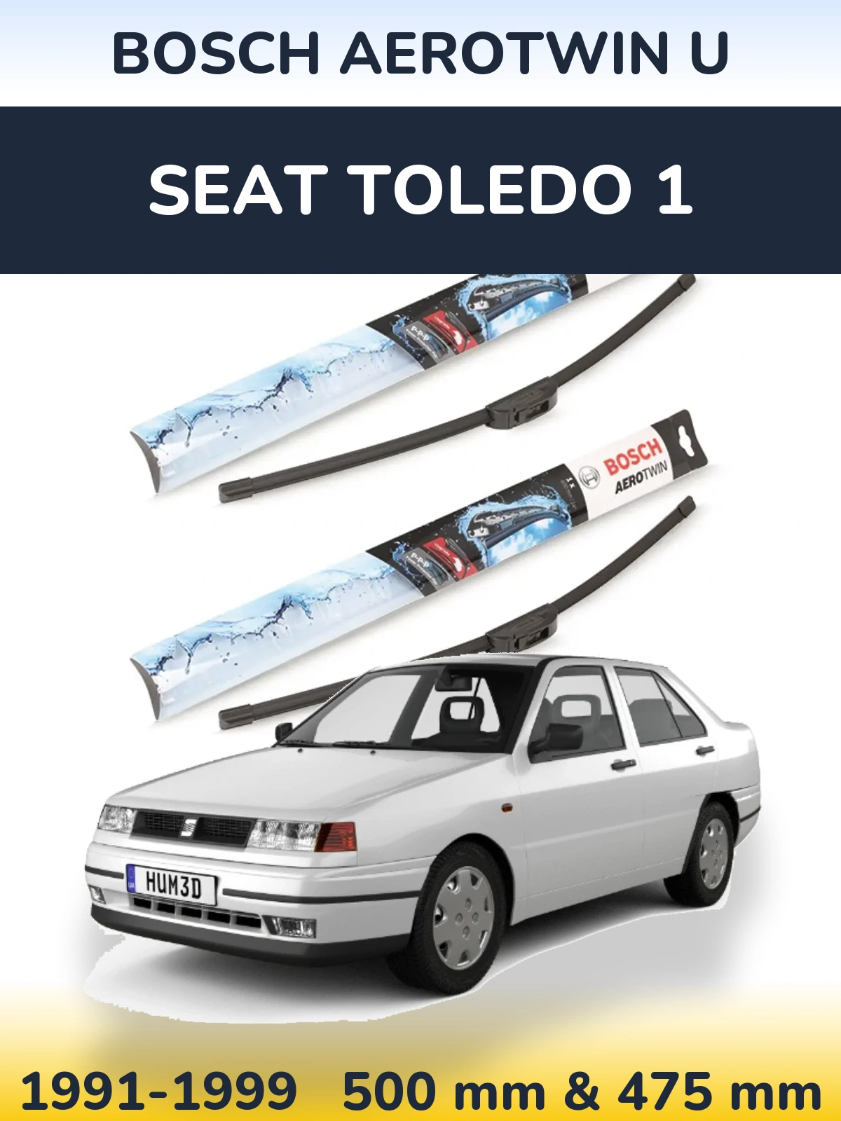 Ștergătoare BOSCH AeroTwin U pentru SEAT Toledo 1