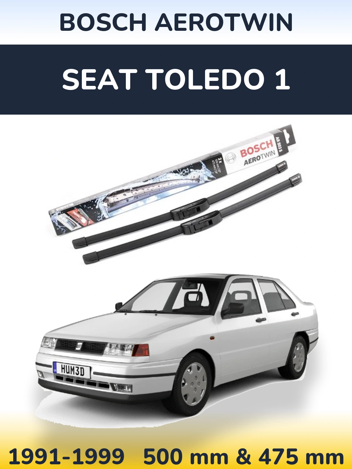 Ștergătoare BOSCH AeroTwin pentru SEAT Toledo 1