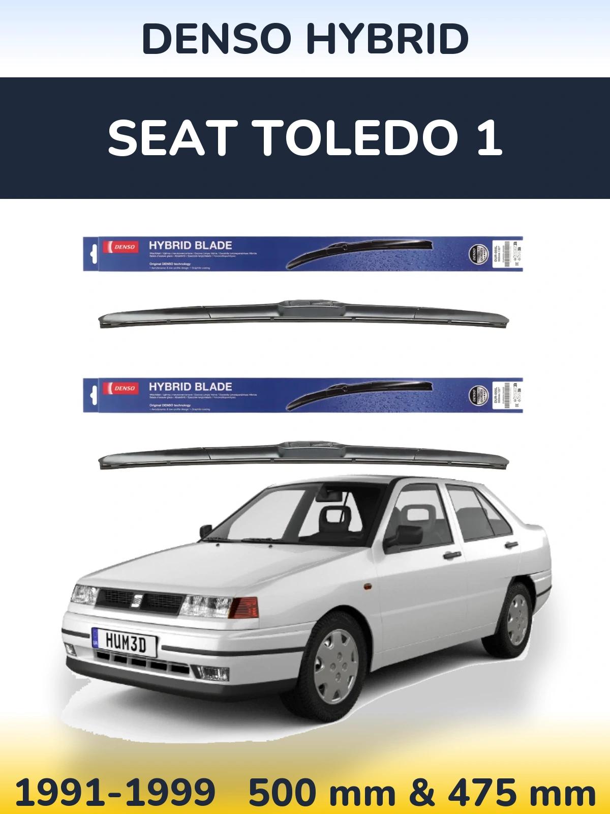 Ștergătoare Denso Hybrid pentru SEAT Toledo 1