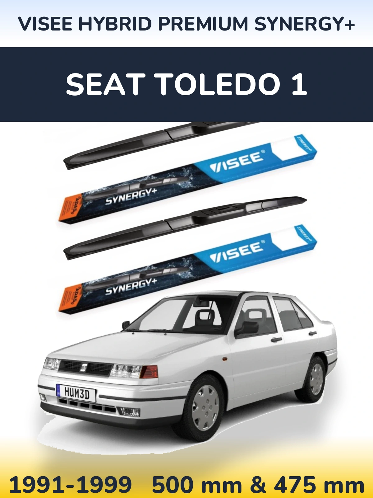 Ștergătoare VISEE HYBRID PREMIUM SYNERGY+ pentru SEAT Toledo 1