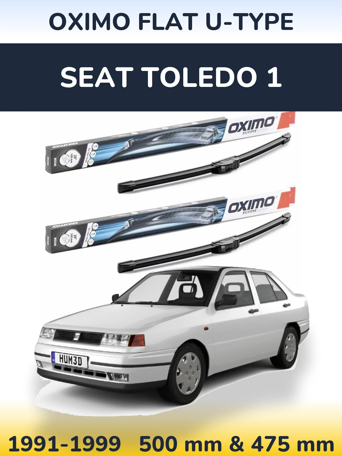 Ștergătoare Oximo Flat U-type pentru SEAT Toledo 1