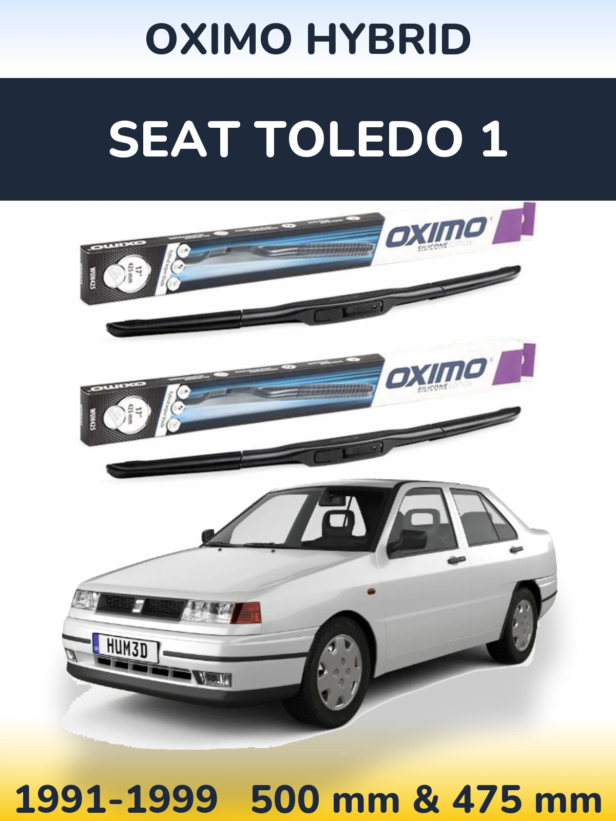 Ștergătoare Oximo Hybrid pentru SEAT Toledo 1