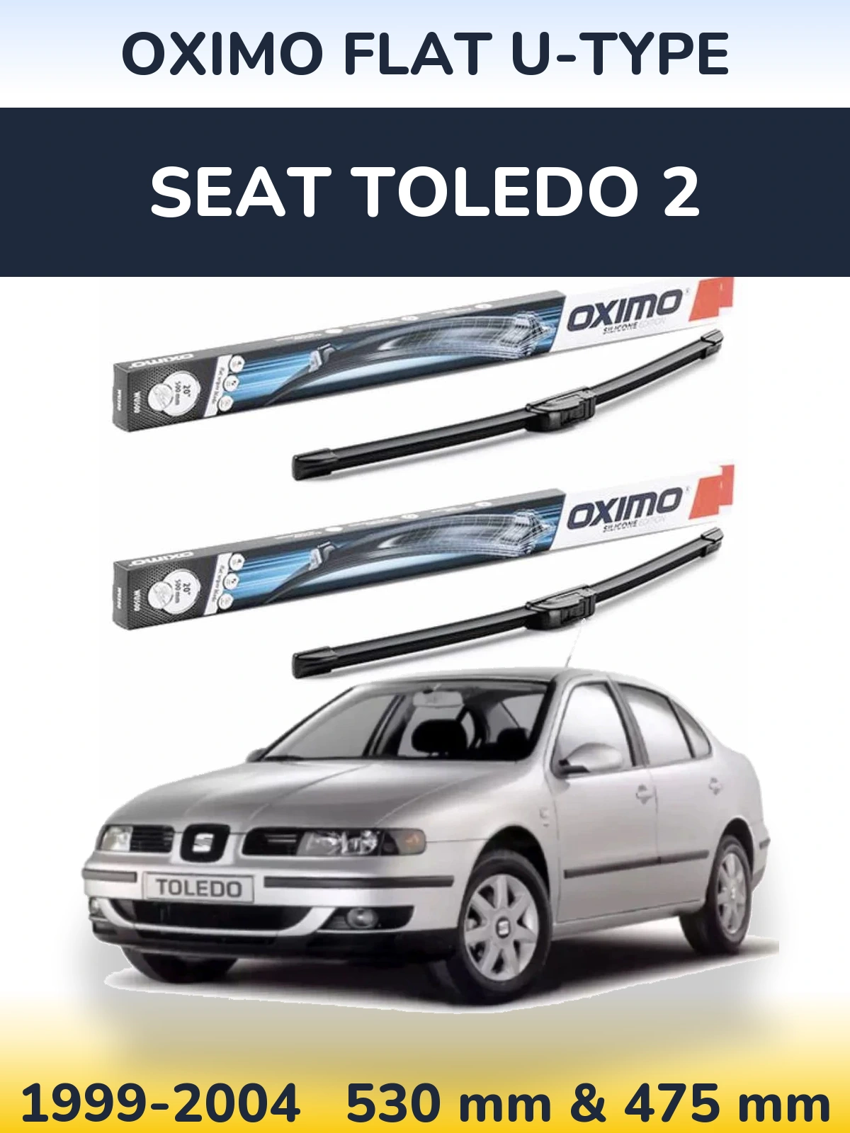 Ștergătoare Oximo Flat U-type pentru SEAT Toledo 2