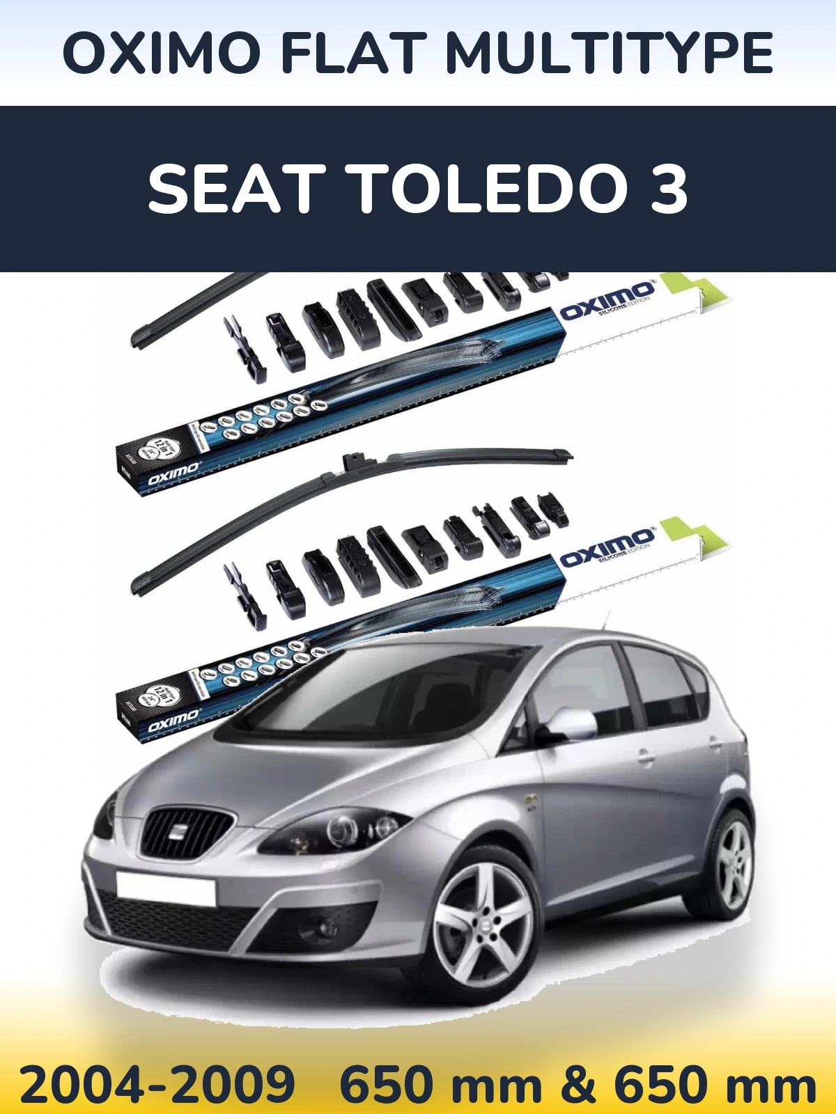 Ștergătoare Oximo Flat MultiTipe pentru SEAT Toledo 3