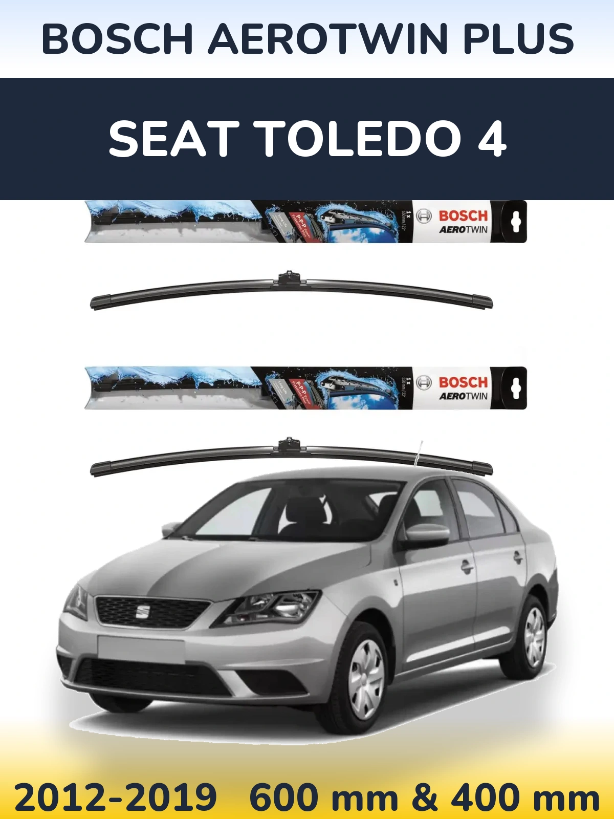 Ștergătoare BOSCH AeroTwin Plus pentru SEAT Toledo 4