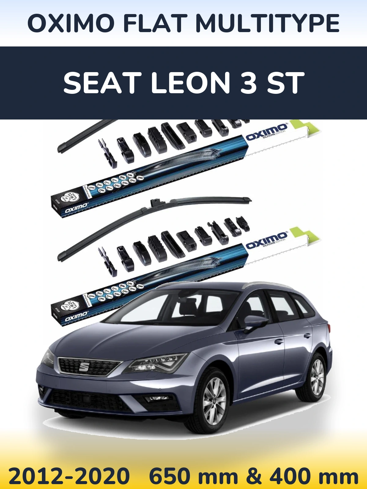 Ștergătoare Oximo Flat MultiTipe pentru SEAT Leon 3 ST