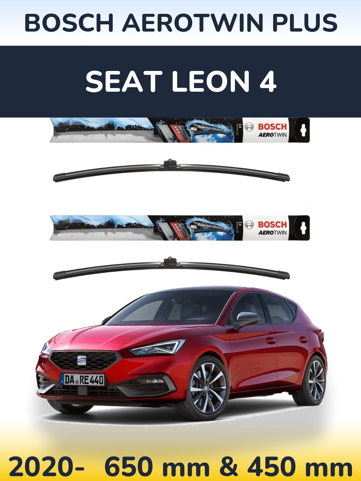 Ștergătoare BOSCH AeroTwin Plus pentru SEAT Leon 4