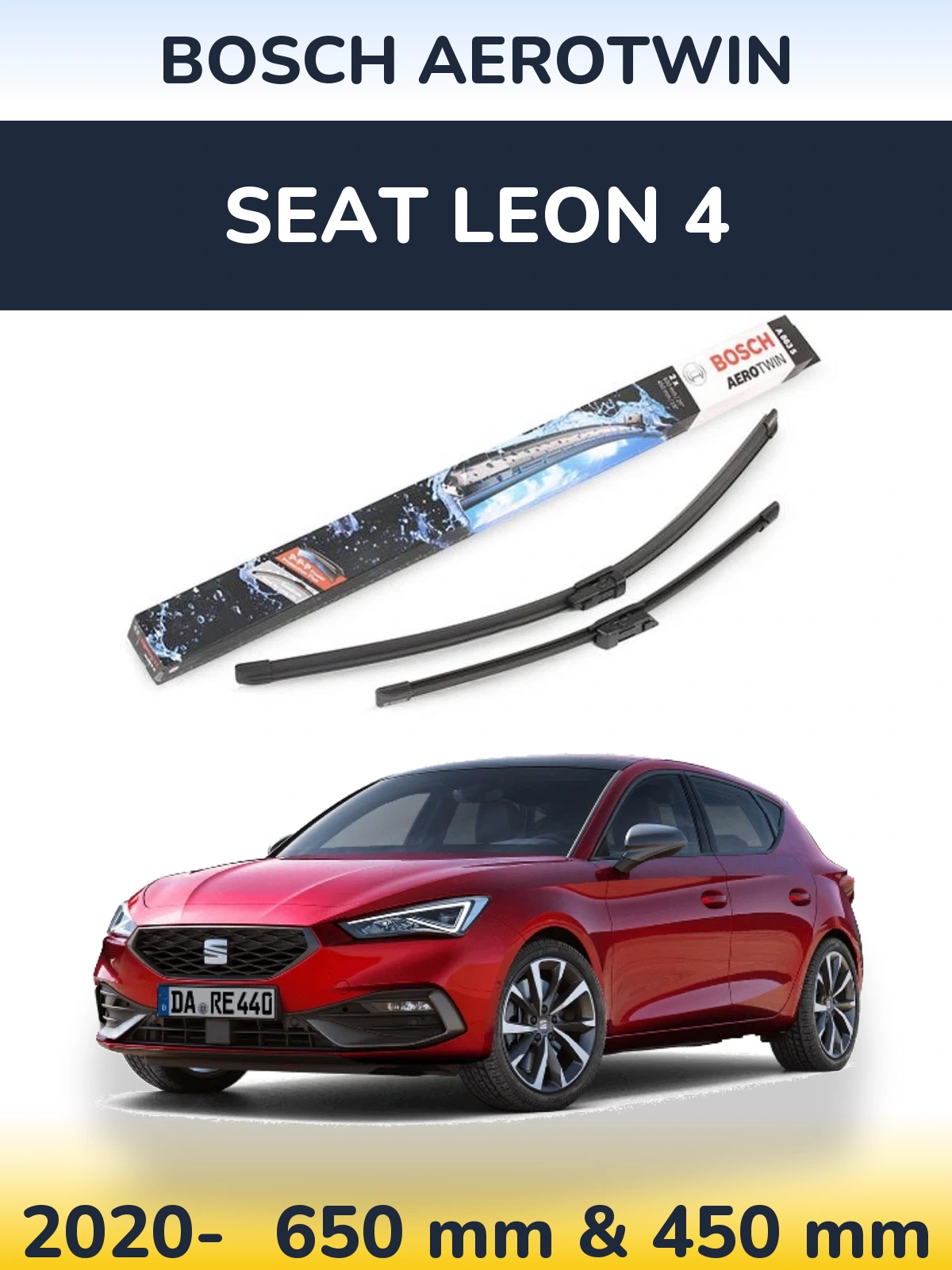 Ștergătoare BOSCH AeroTwin pentru SEAT Leon 4
