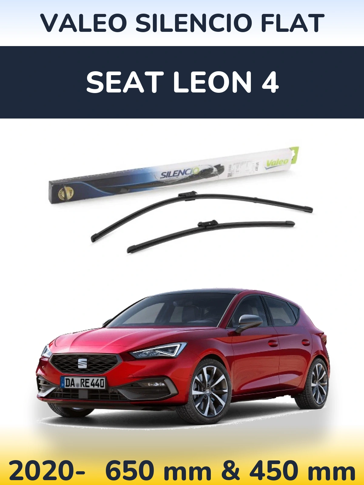 Ștergătoare Valeo Silencio Flat pentru SEAT Leon 4