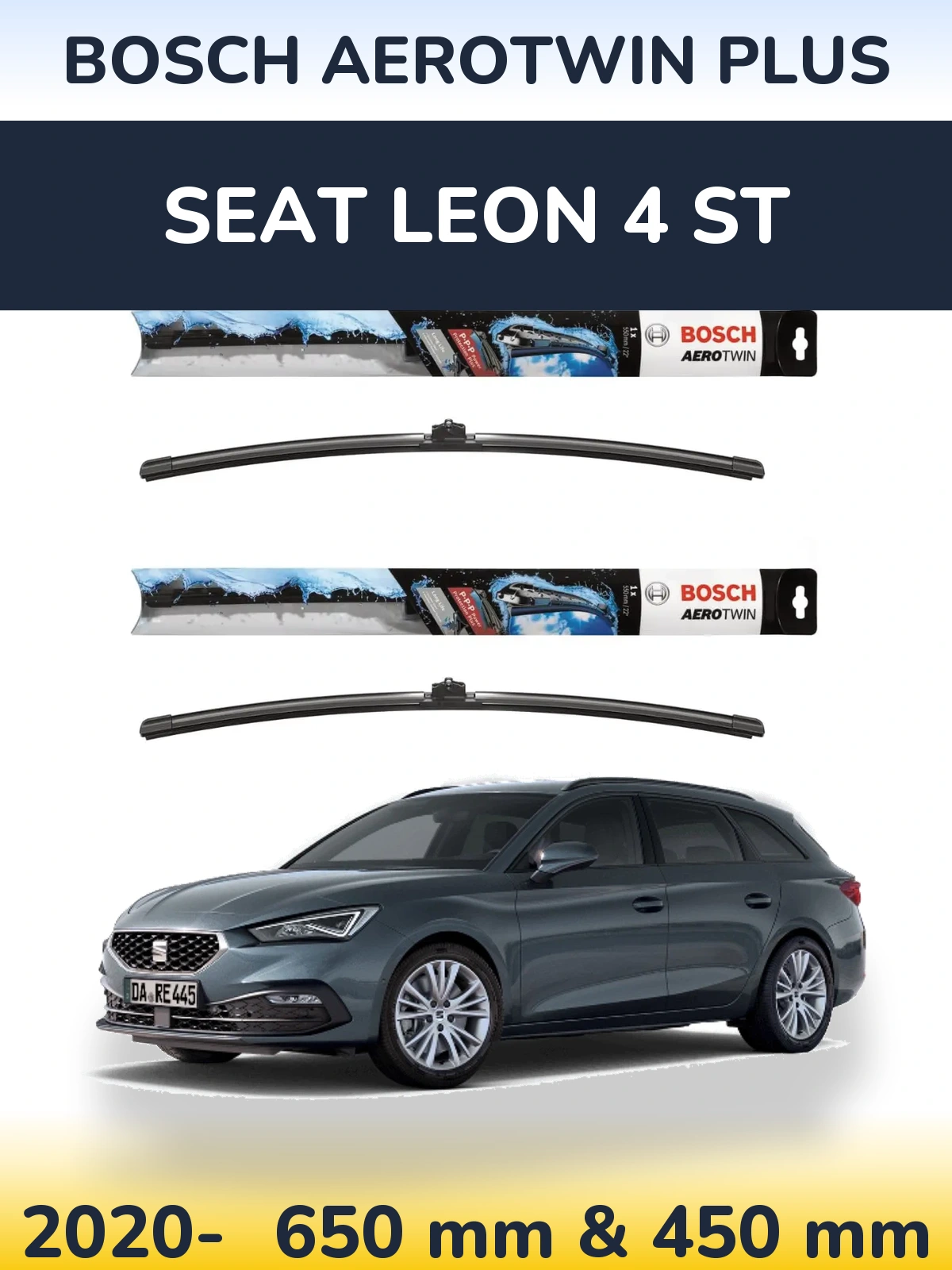 Ștergătoare BOSCH AeroTwin Plus pentru SEAT Leon 4 ST