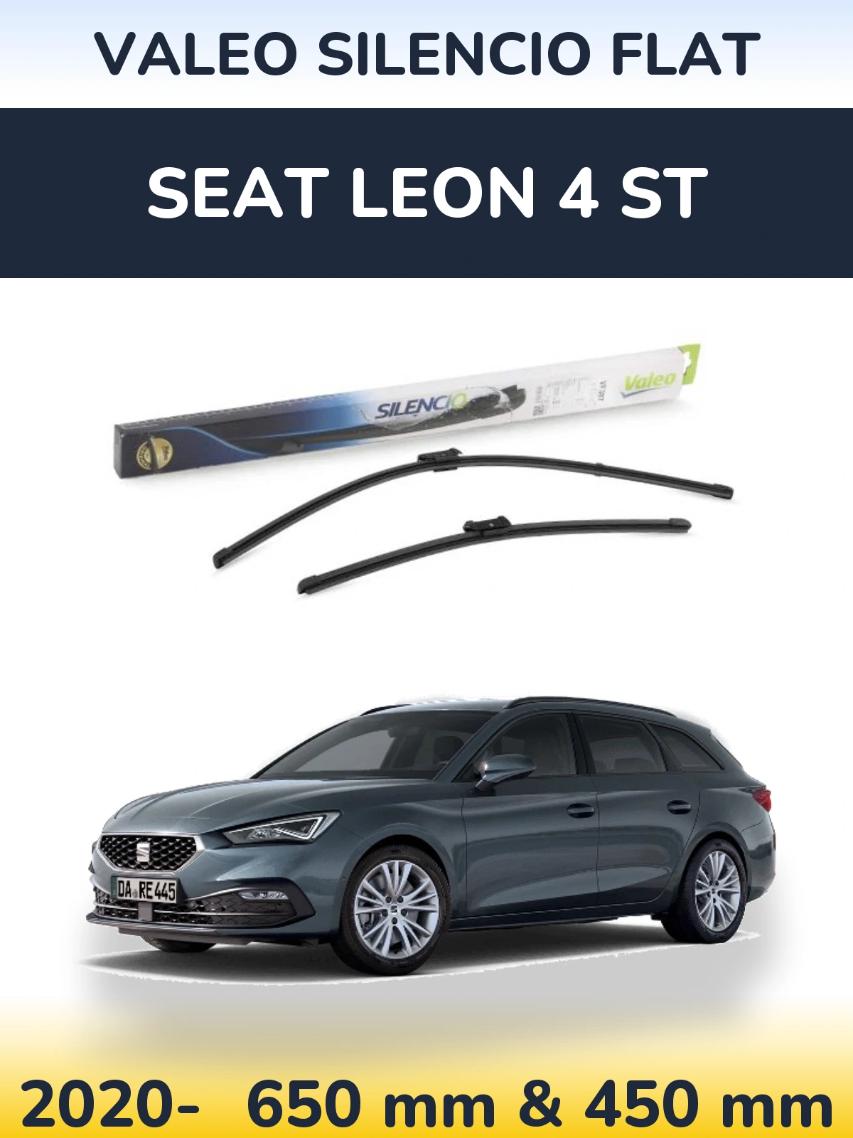 Ștergătoare Valeo Silencio Flat pentru SEAT Leon 4 ST
