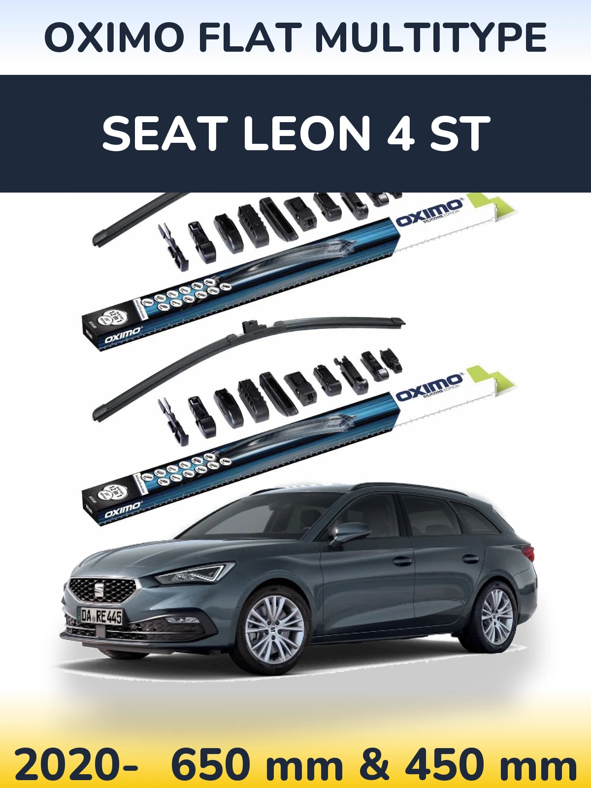 Ștergătoare Oximo Flat MultiTipe pentru SEAT Leon 4 ST