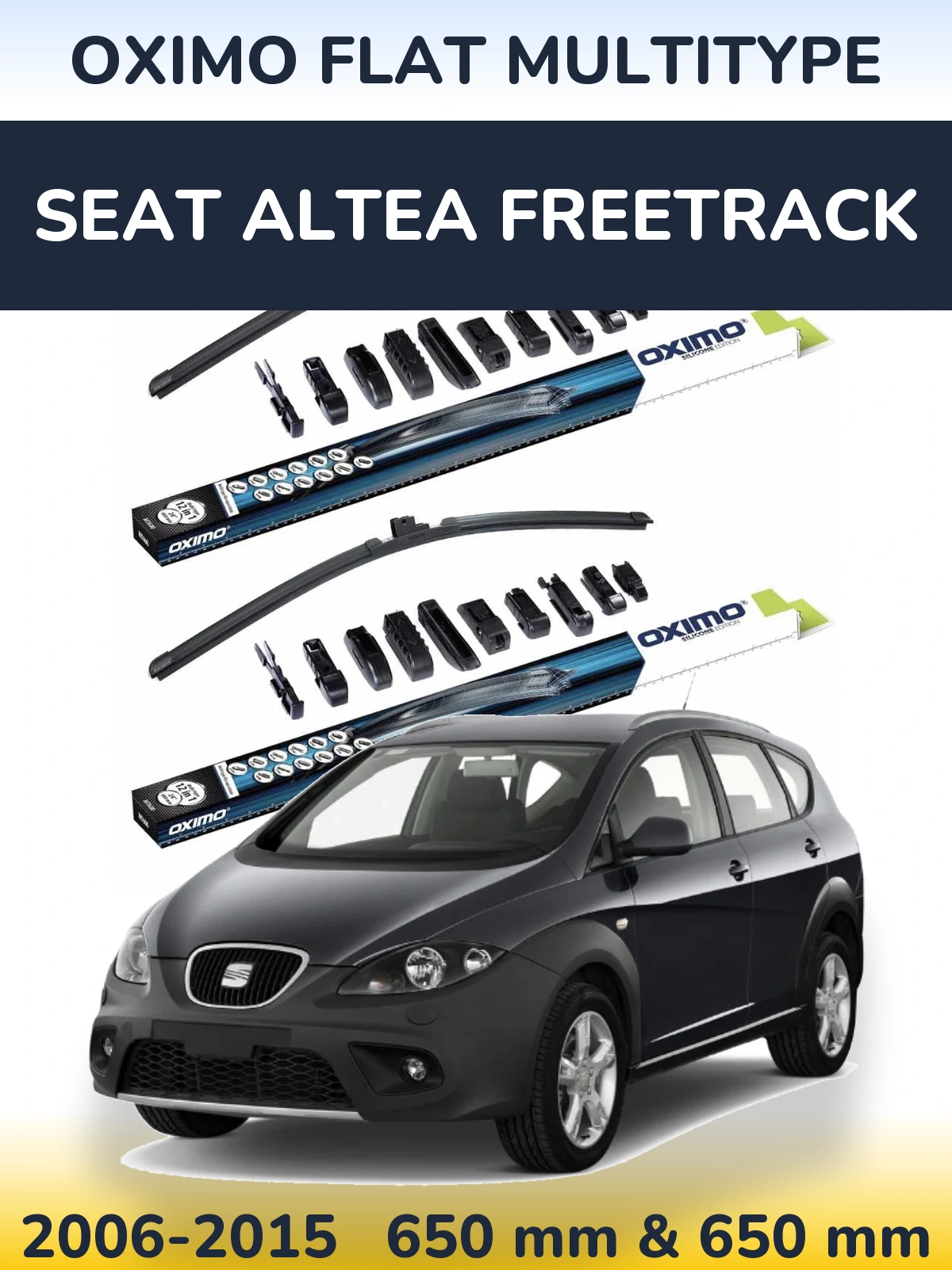 Ștergătoare Oximo Flat MultiTipe pentru SEAT Altea Freetrack