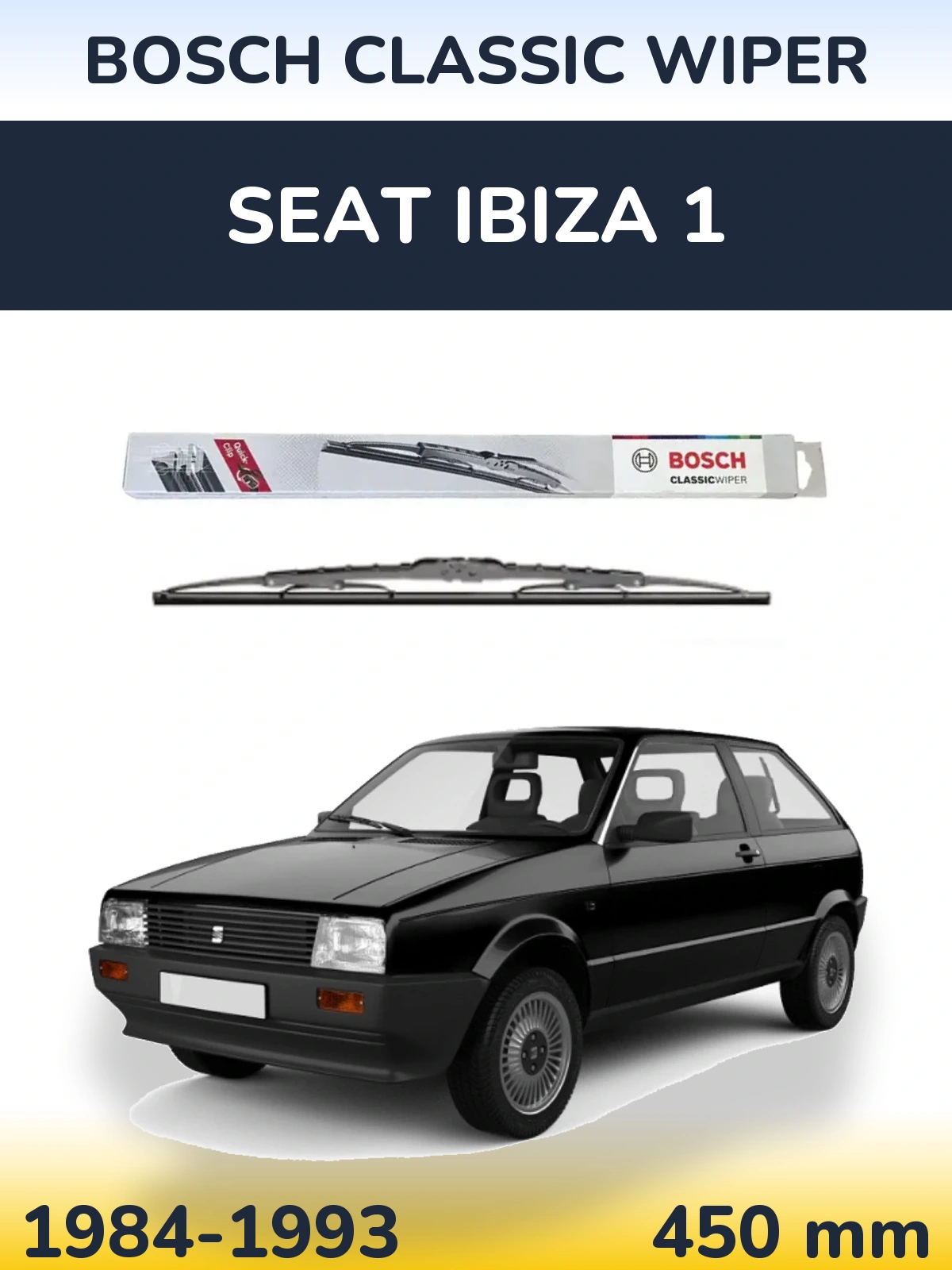 Ștergătoare BOSCH Classic Wiper pentru SEAT Ibiza 1