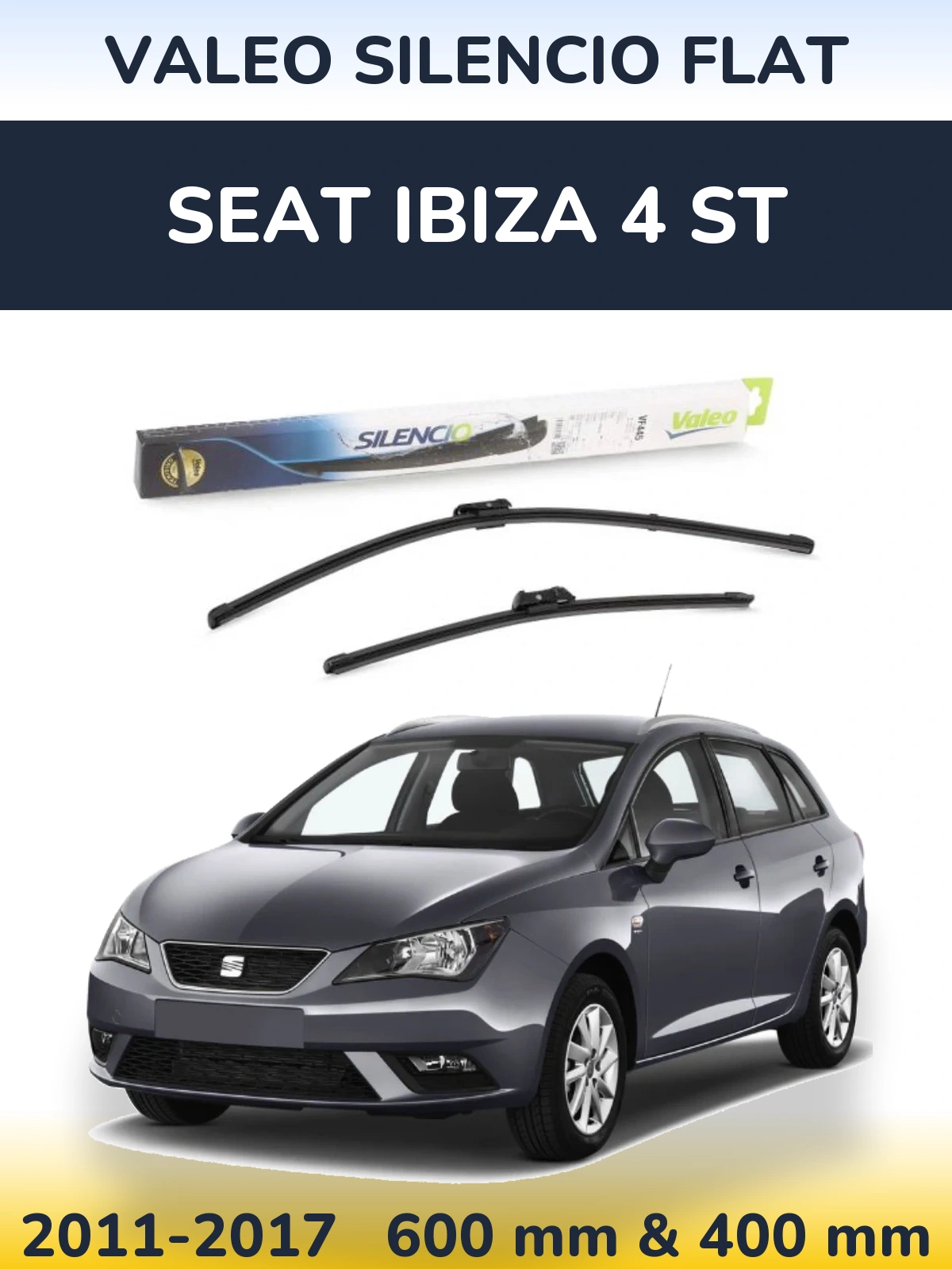 Ștergătoare Valeo Silencio Flat pentru SEAT Ibiza 4 ST