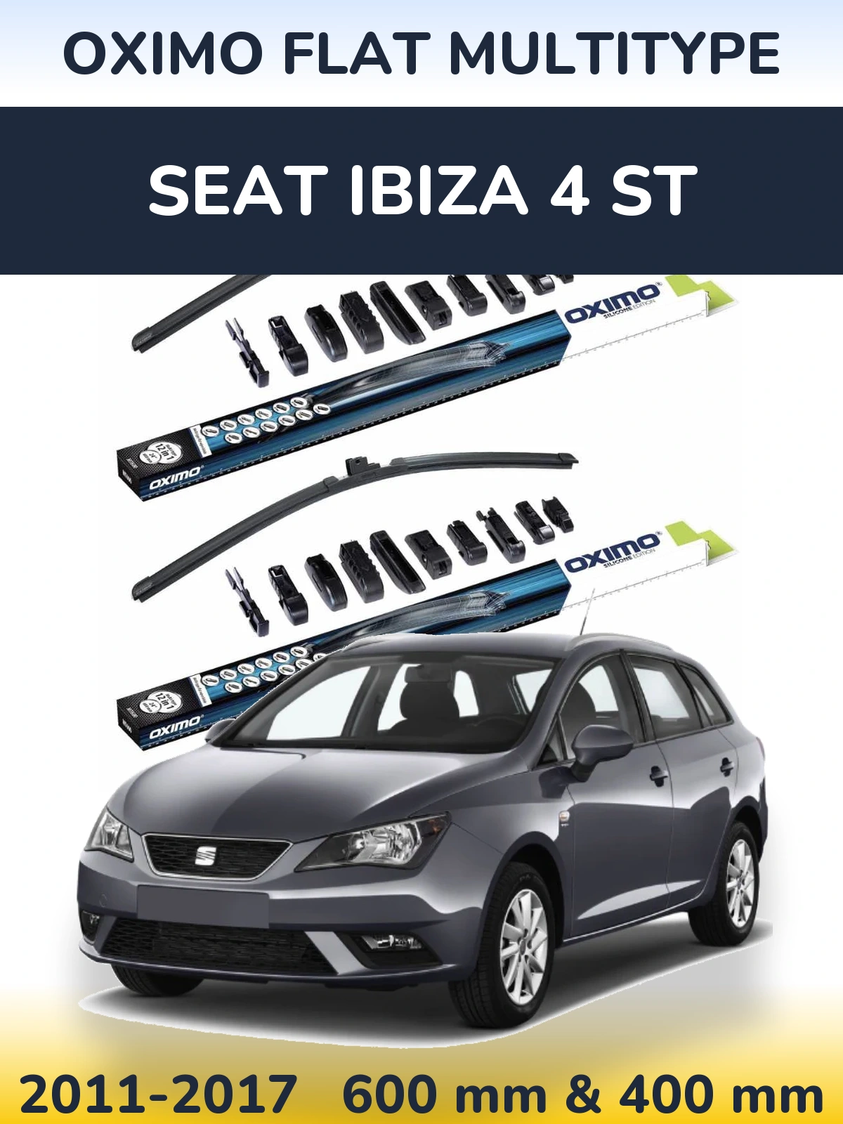 Ștergătoare Oximo Flat MultiTipe pentru SEAT Ibiza 4 ST