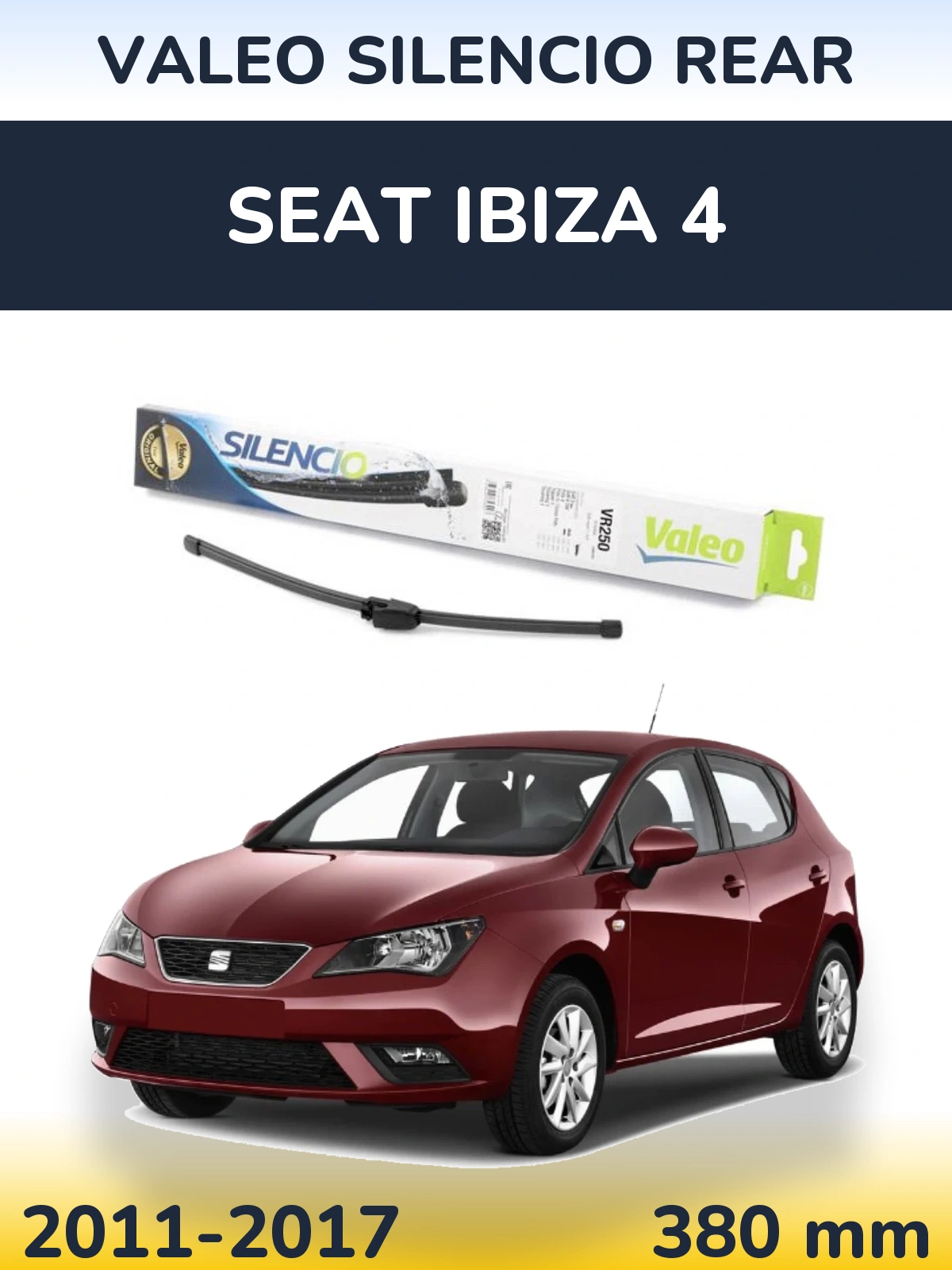 Ștergătoare Valeo Silencio Rear pentru SEAT Ibiza 4