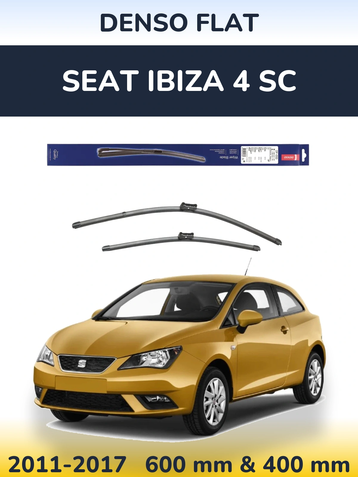 Ștergătoare Denso Flat pentru SEAT Ibiza 4 SC