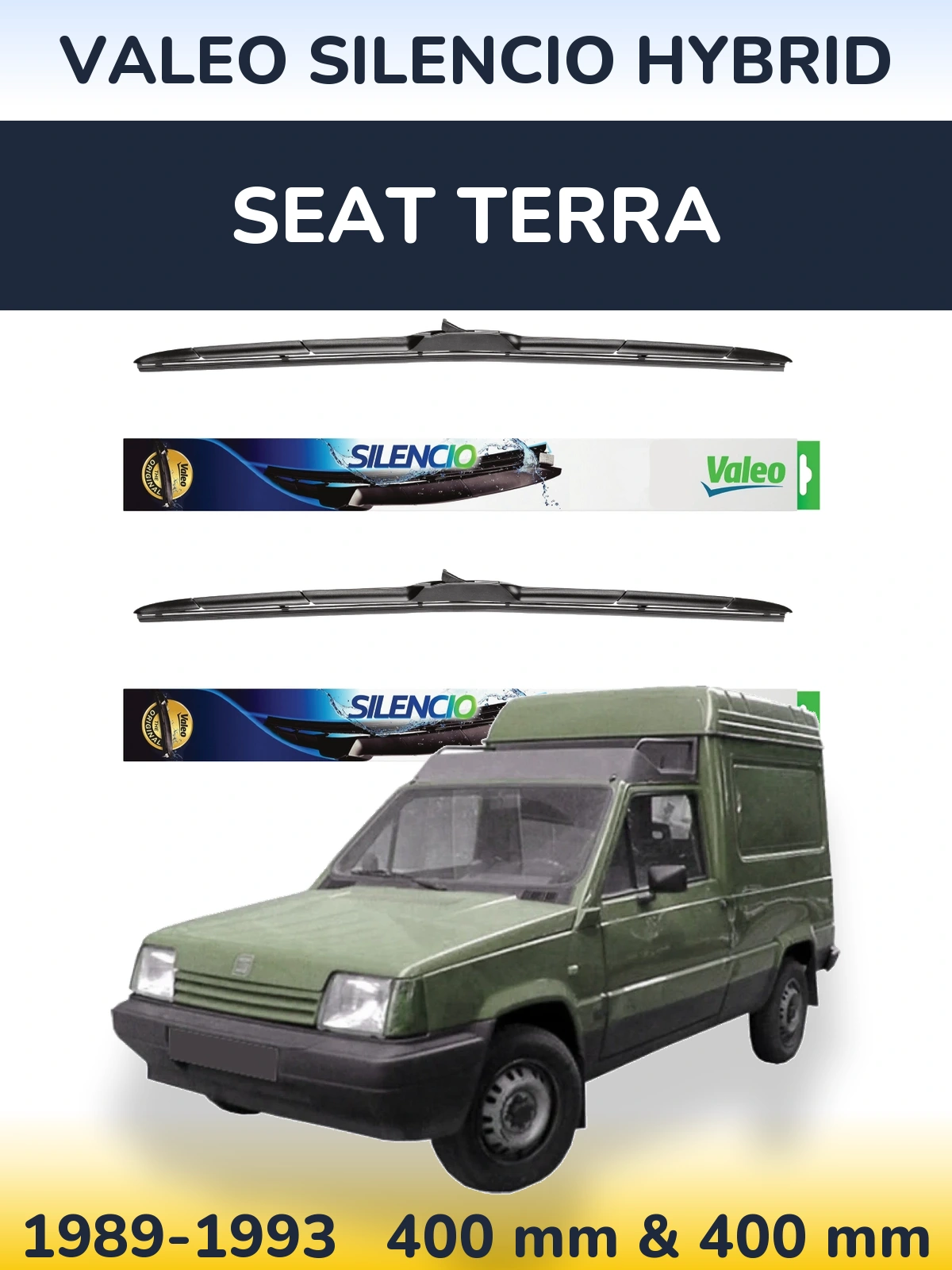 Ștergătoare Valeo Silencio Hybrid pentru SEAT Terra