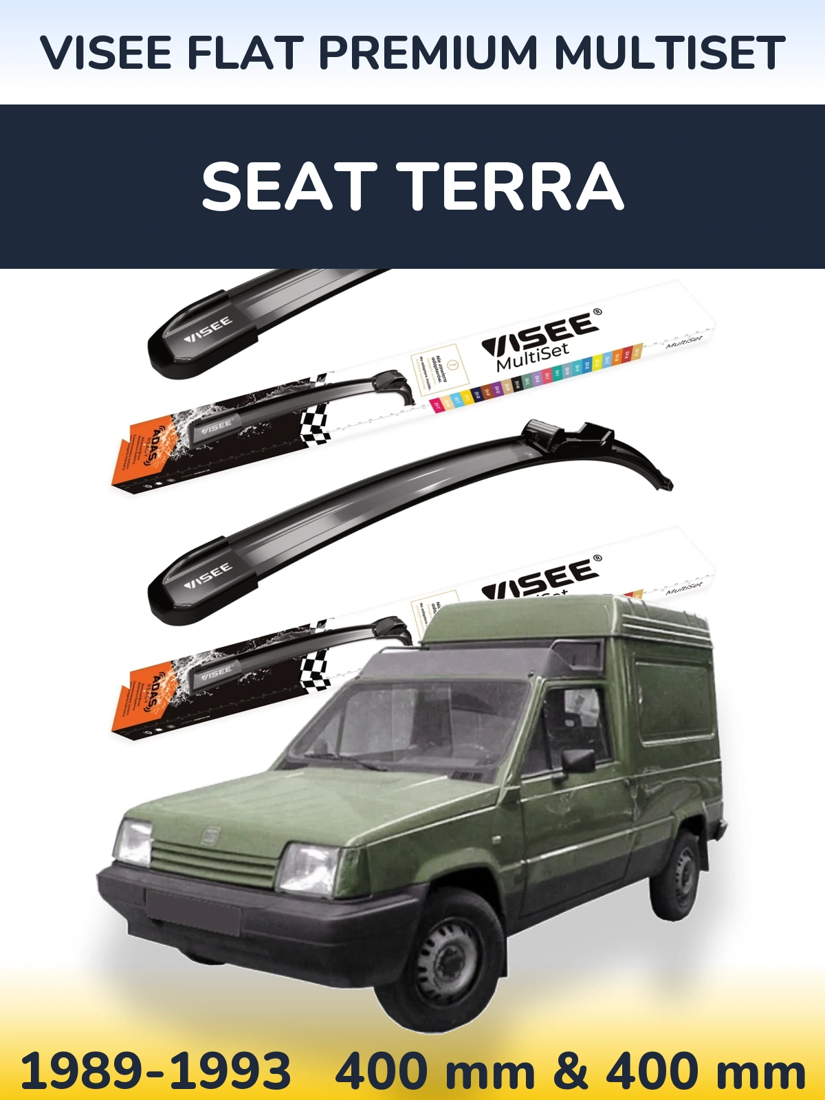 Ștergătoare VISEE FLAT PREMIUM MultiSet pentru SEAT Terra