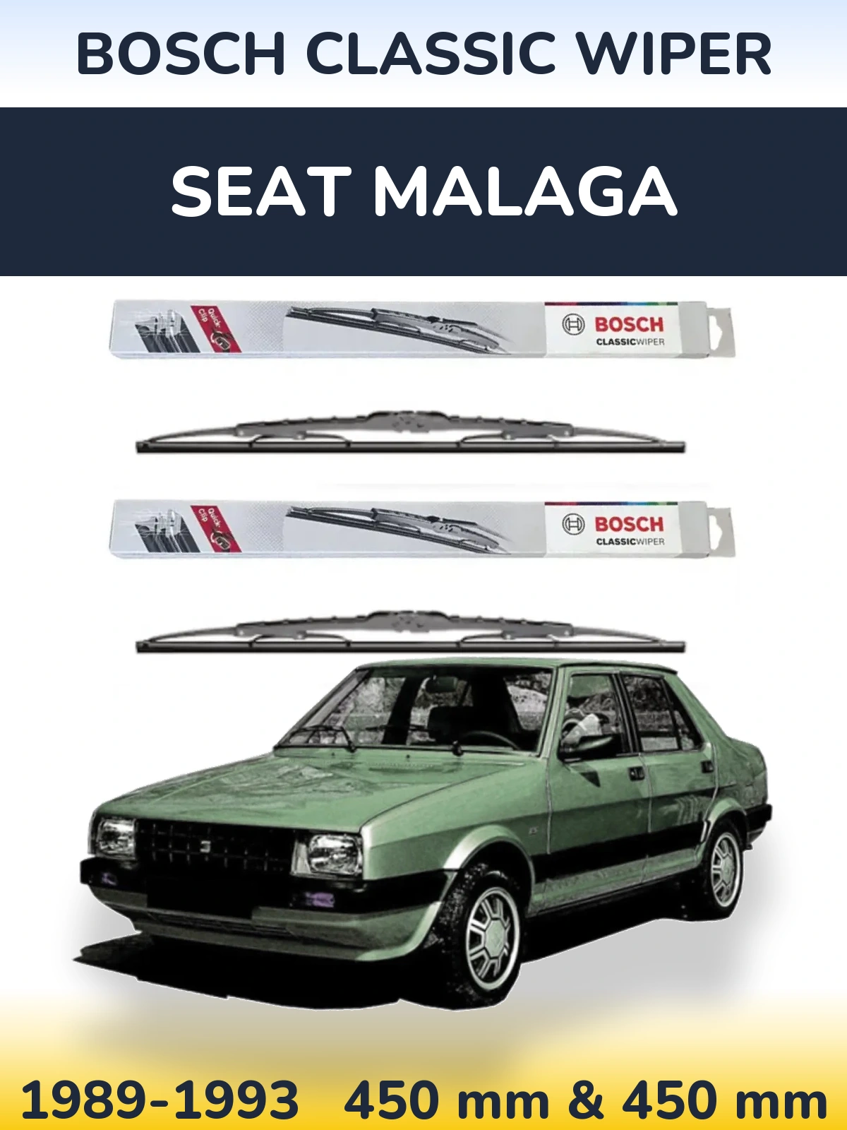 Ștergătoare BOSCH Classic Wiper pentru SEAT Malaga