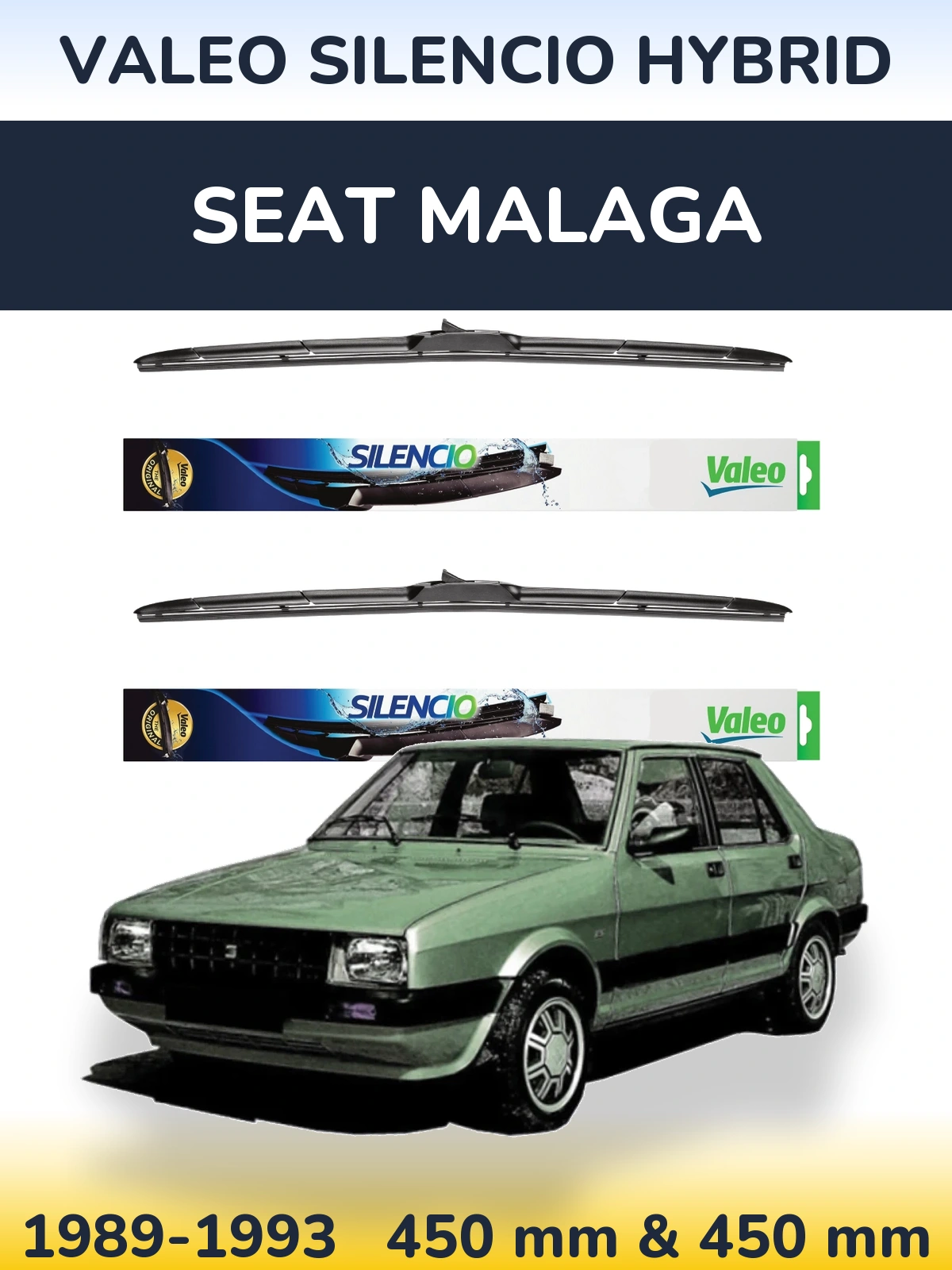 Ștergătoare Valeo Silencio Hybrid pentru SEAT Malaga