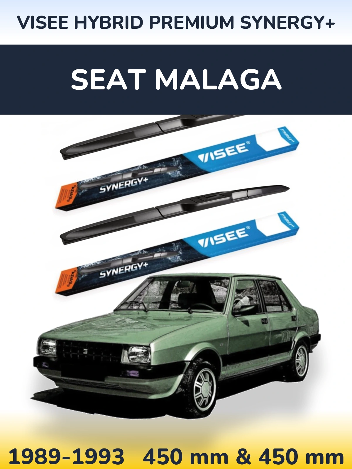Ștergătoare VISEE HYBRID PREMIUM SYNERGY+ pentru SEAT Malaga