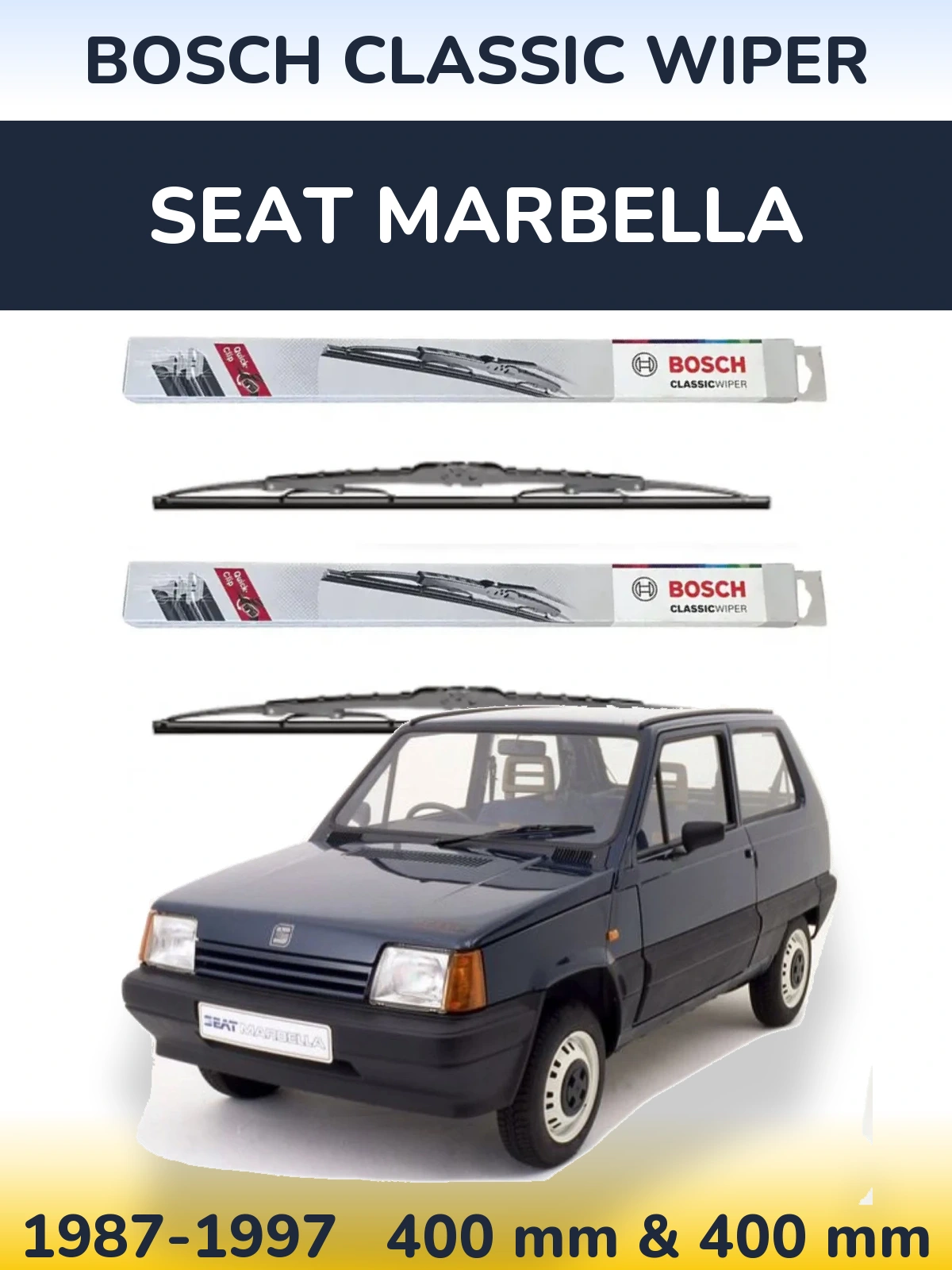 Ștergătoare BOSCH Classic Wiper pentru SEAT Marbella