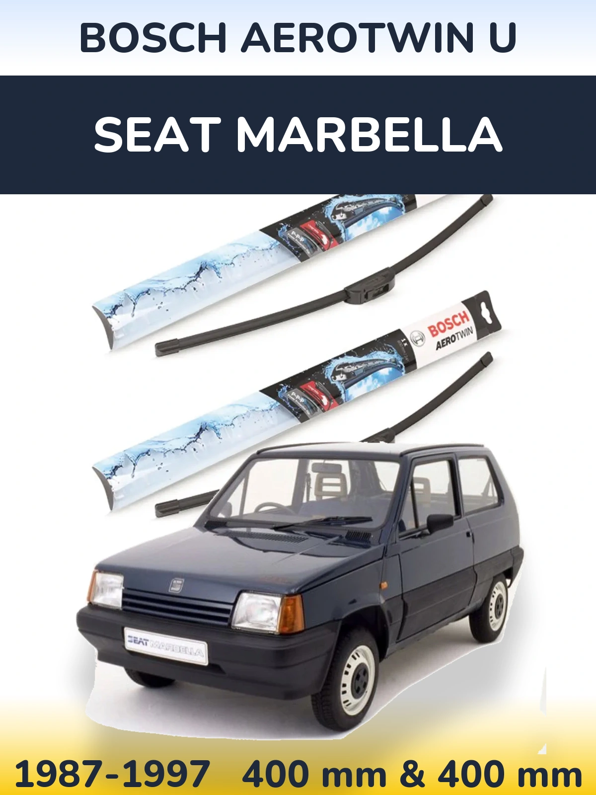 Ștergătoare BOSCH AeroTwin U pentru SEAT Marbella