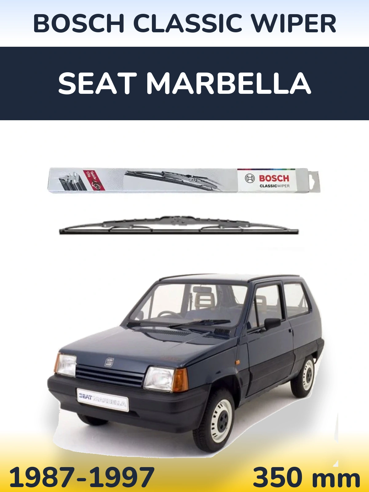 Ștergătoare BOSCH Classic Wiper pentru SEAT Marbella