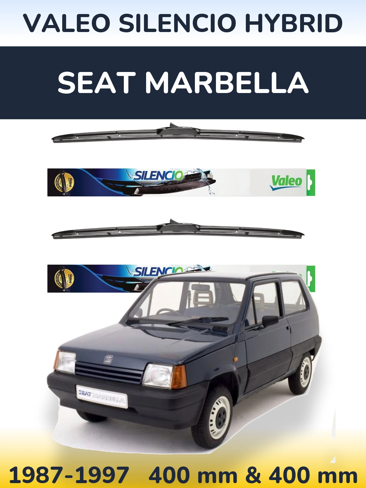 Ștergătoare Valeo Silencio Hybrid pentru SEAT Marbella