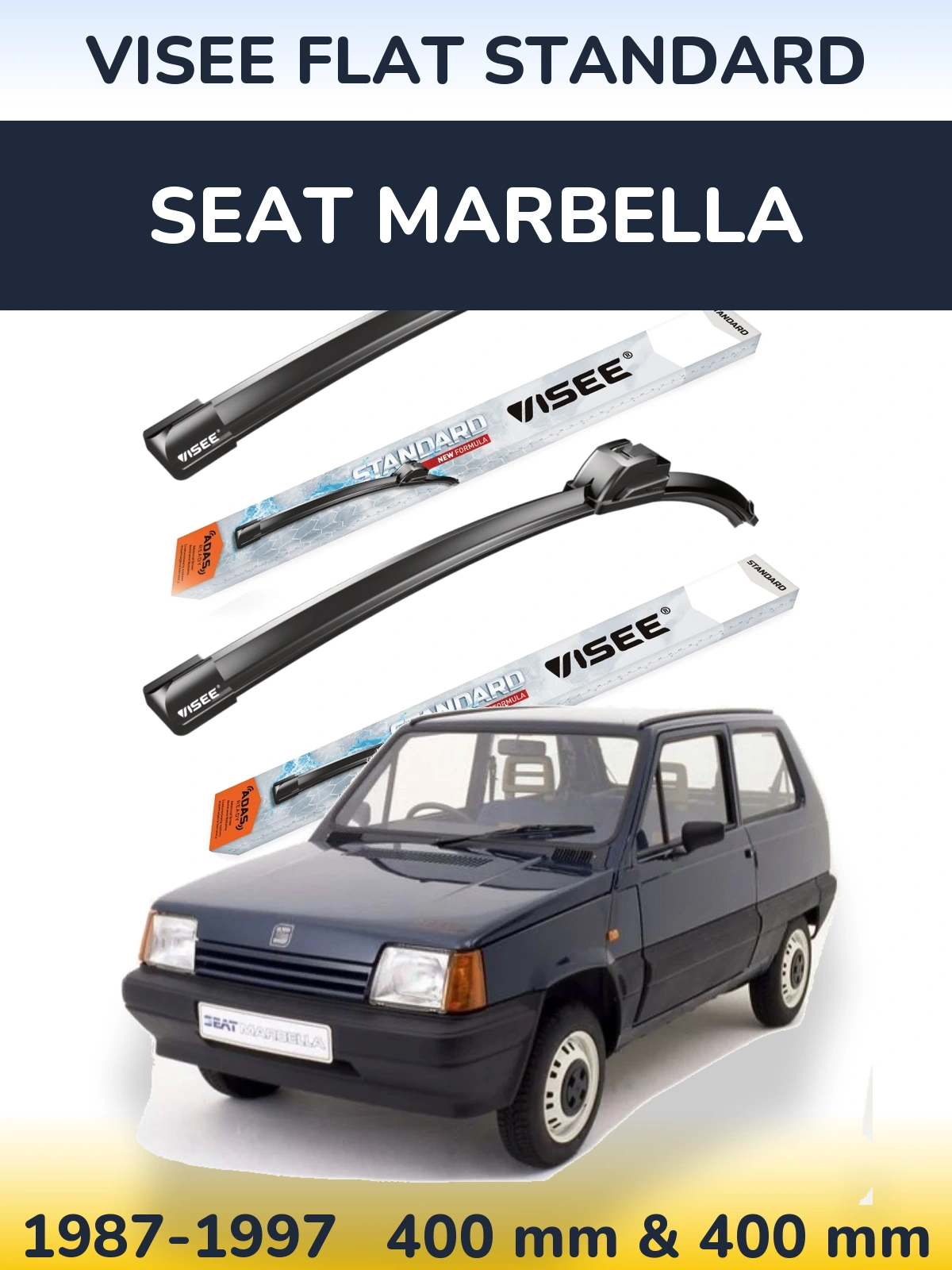 Ștergătoare VISEE FLAT STANDARD pentru SEAT Marbella
