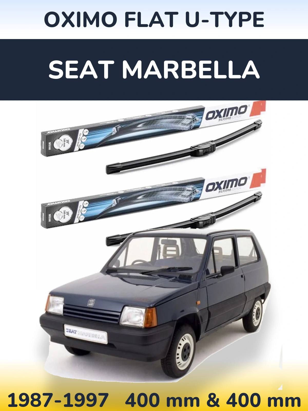 Ștergătoare Oximo Flat U-type pentru SEAT Marbella