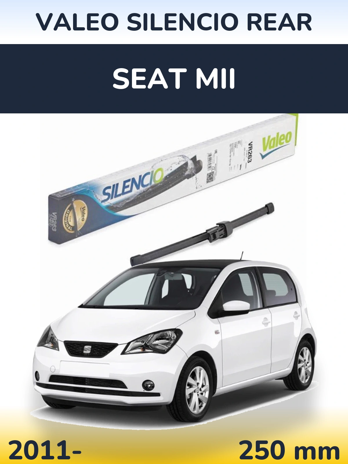 Ștergătoare Valeo Silencio Rear pentru SEAT Mii