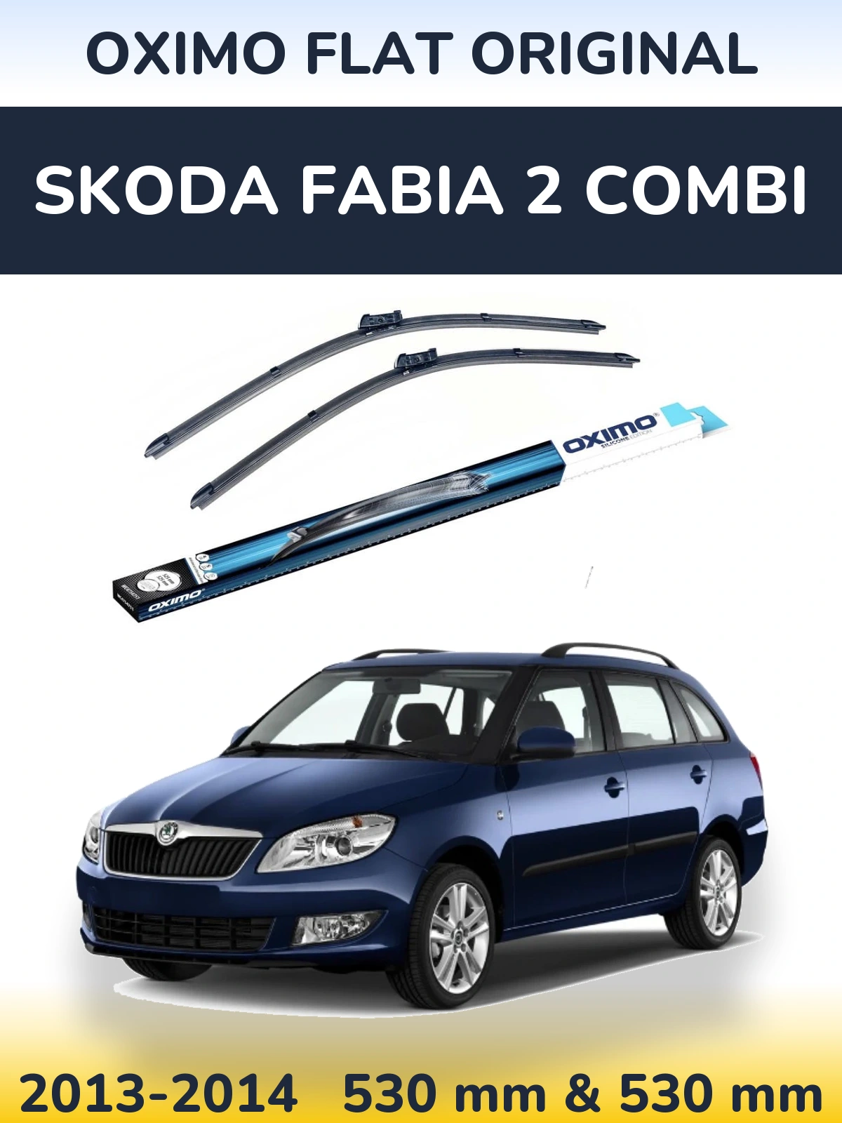 Ștergătoare Oximo Flat Original pentru Skoda Fabia 2 Combi