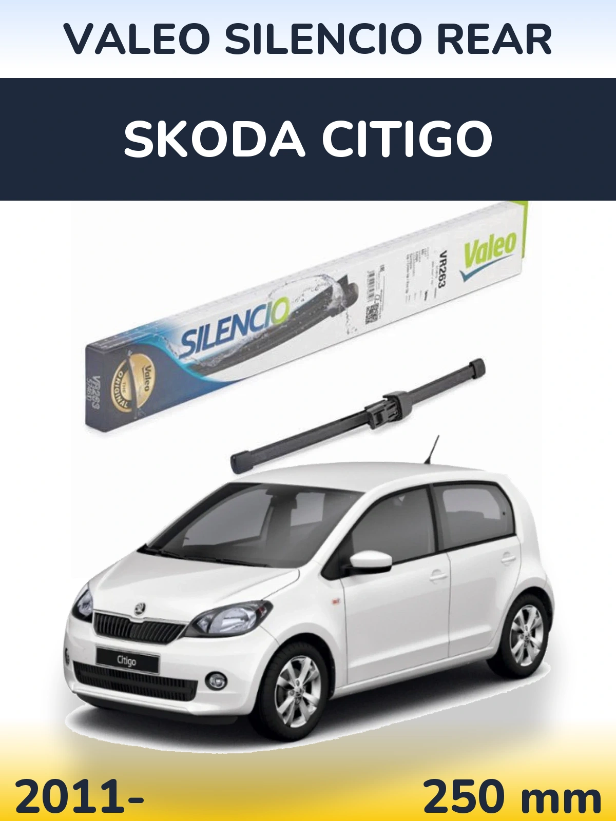 Ștergătoare Valeo Silencio Rear pentru Skoda Citigo