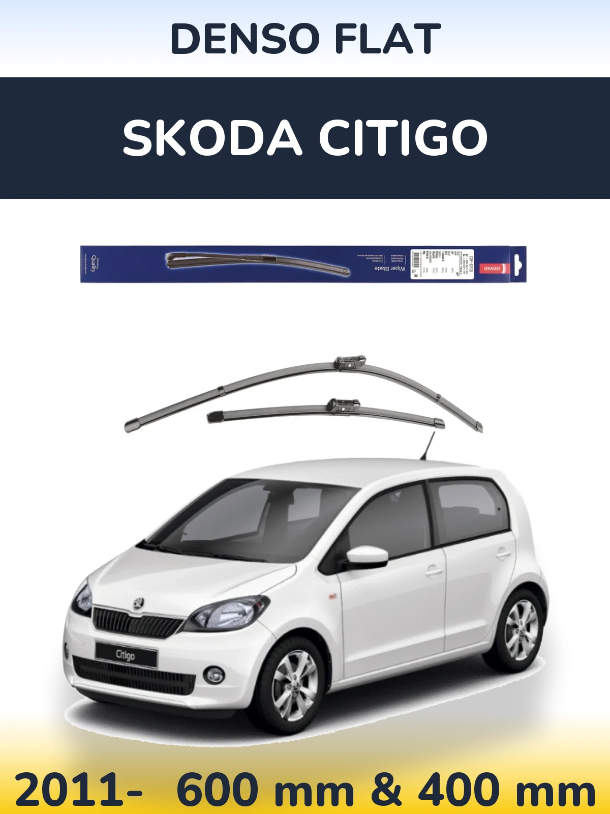Ștergătoare Denso Flat pentru Skoda Citigo