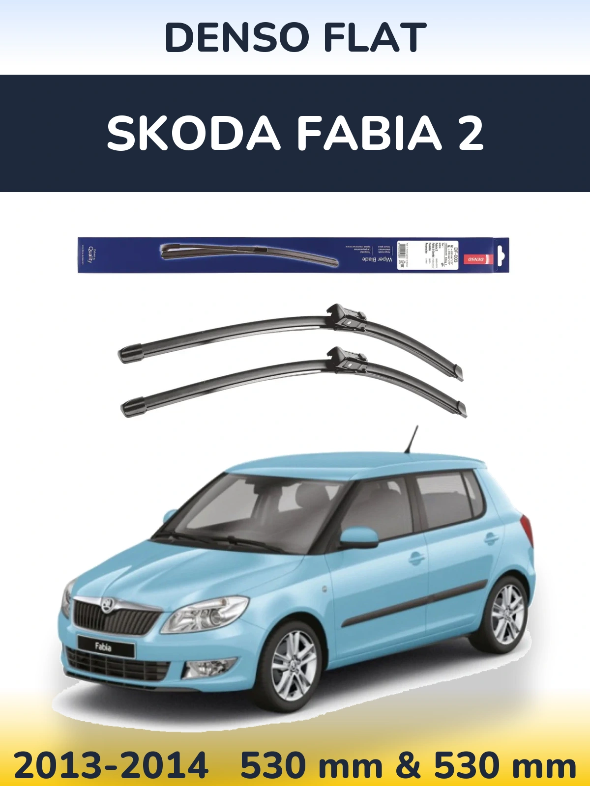 Ștergătoare Denso Flat pentru Skoda Fabia 2
