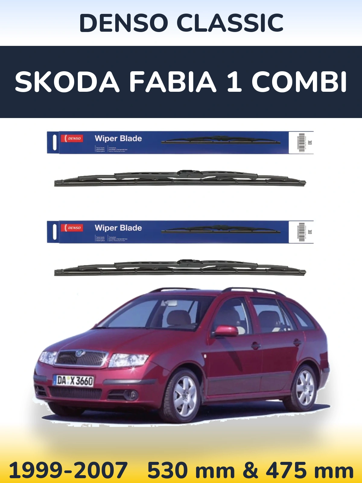 Ștergătoare Denso Classic pentru Skoda Fabia 1 Combi
