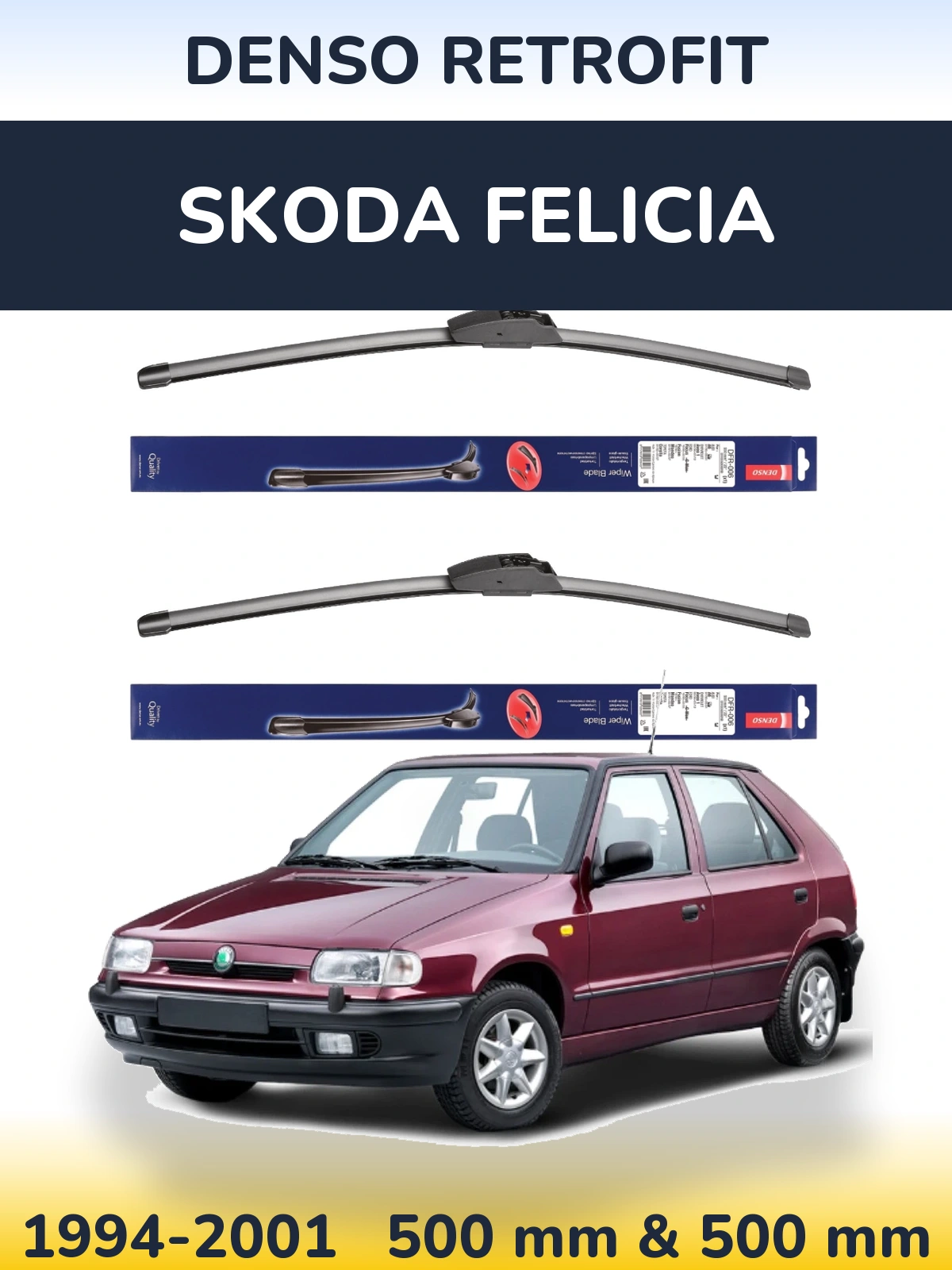 Ștergătoare Denso Retrofit pentru Skoda Felicia