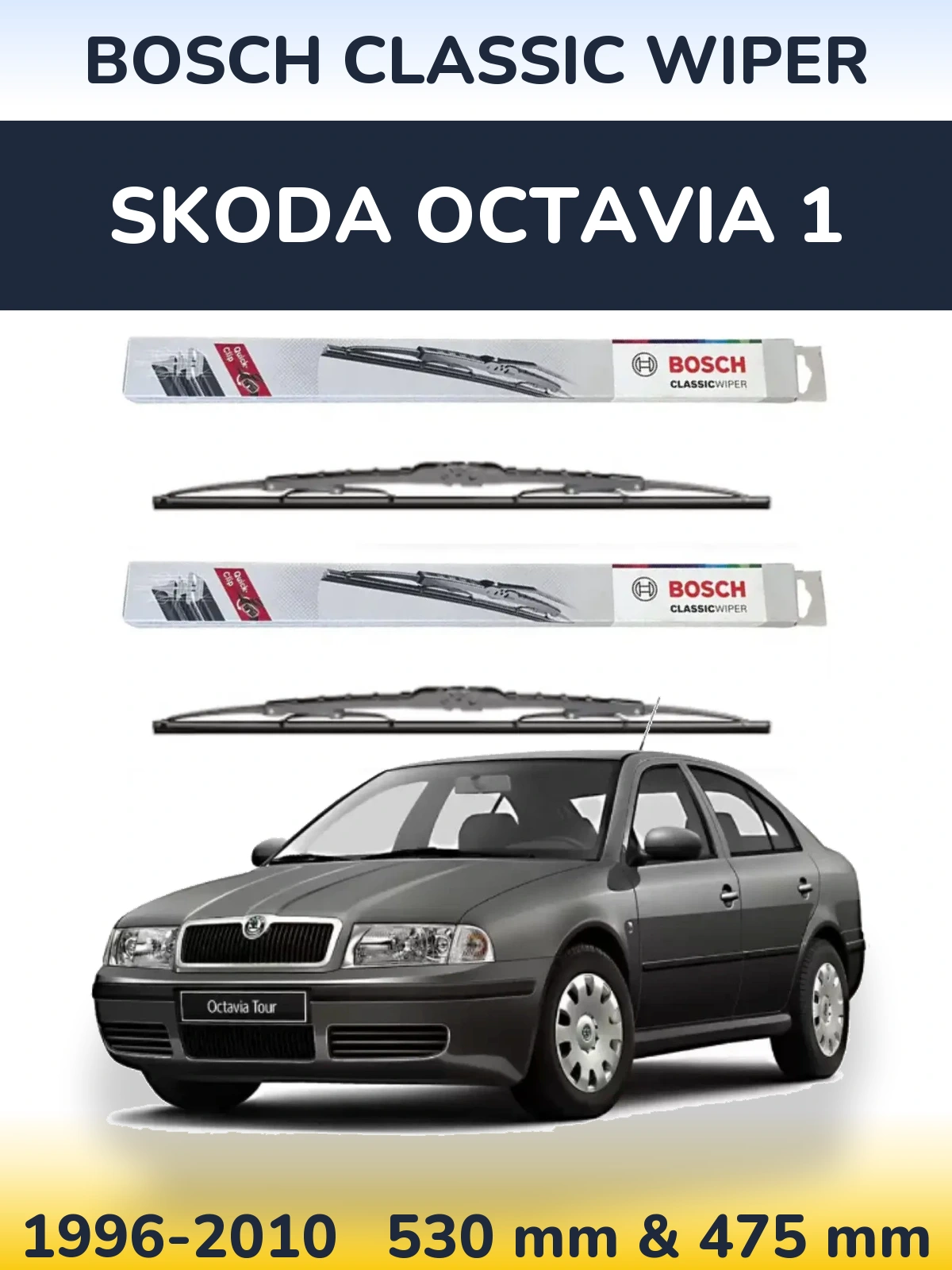 Ștergătoare BOSCH Classic Wiper pentru Skoda Octavia 1