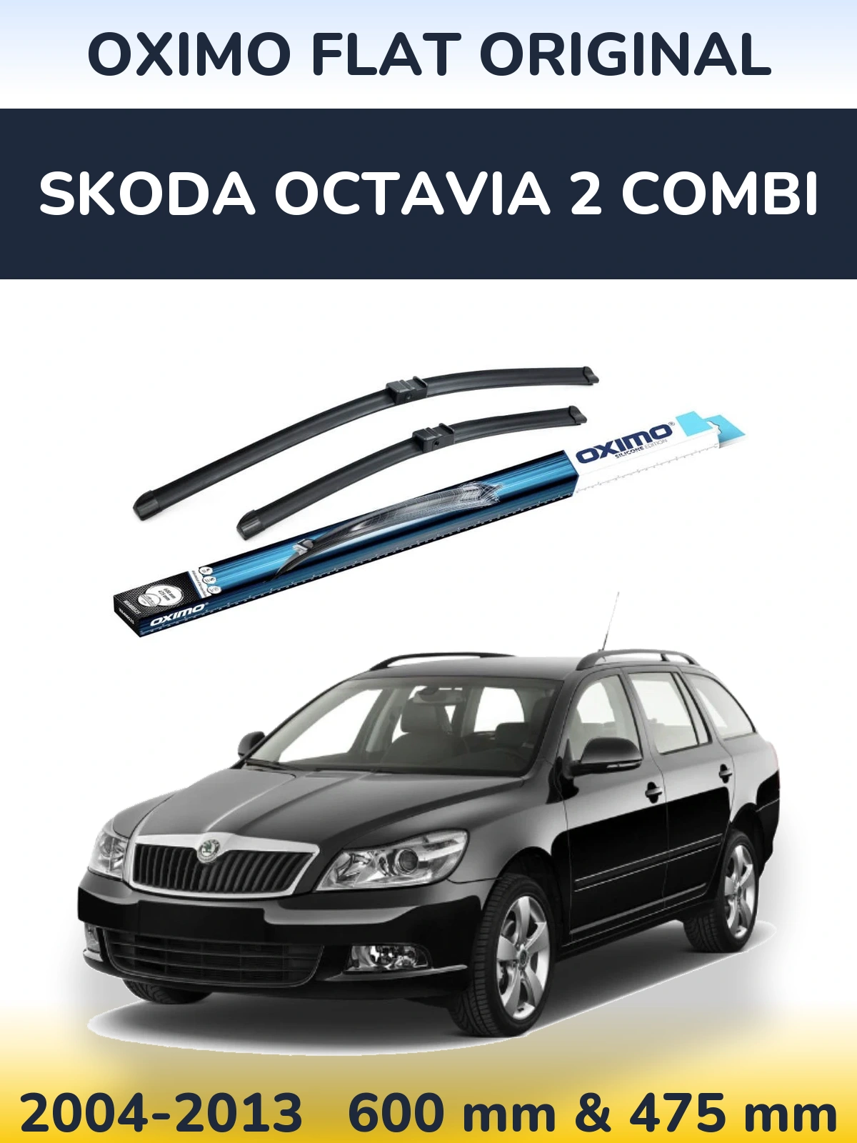 Ștergătoare Oximo Flat Original pentru Skoda Octavia 2 Combi