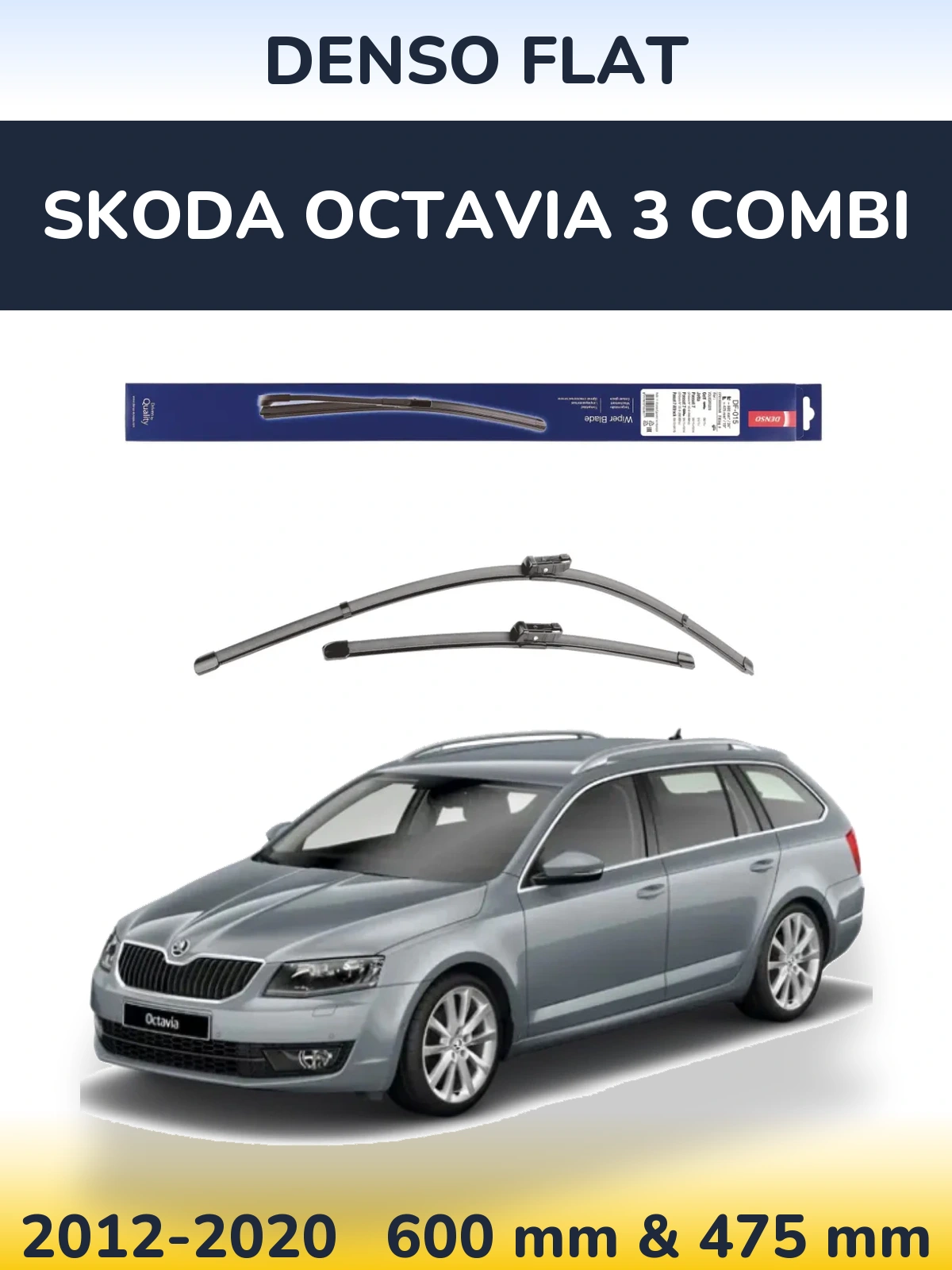 Ștergătoare Denso Flat pentru Skoda Octavia 3 Combi