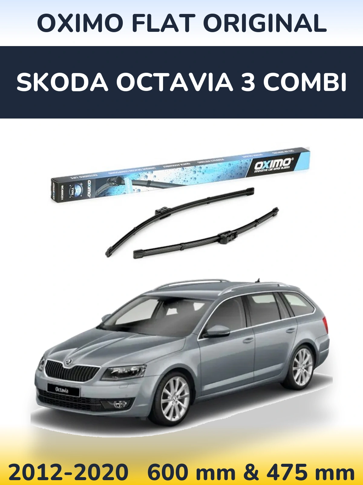 Ștergătoare Oximo Flat Original pentru Skoda Octavia 3 Combi