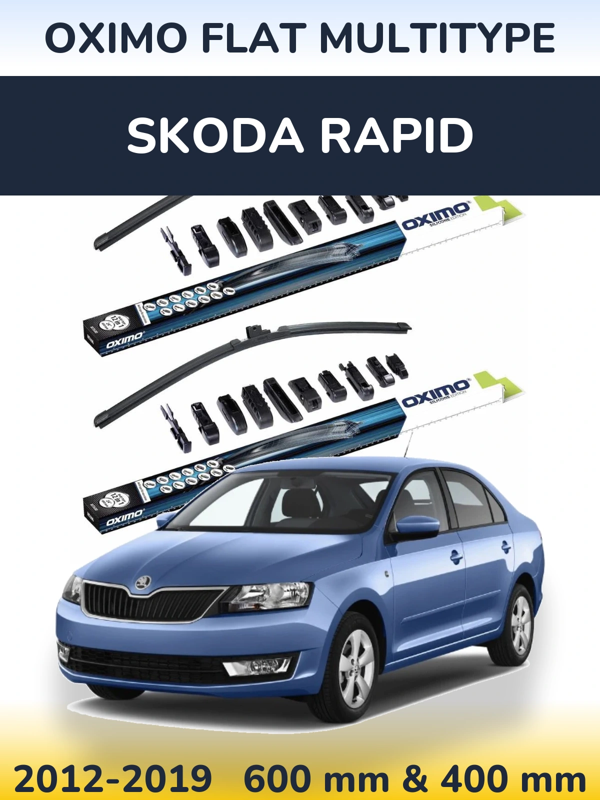 Ștergătoare Oximo Flat MultiTipe pentru Skoda Rapid