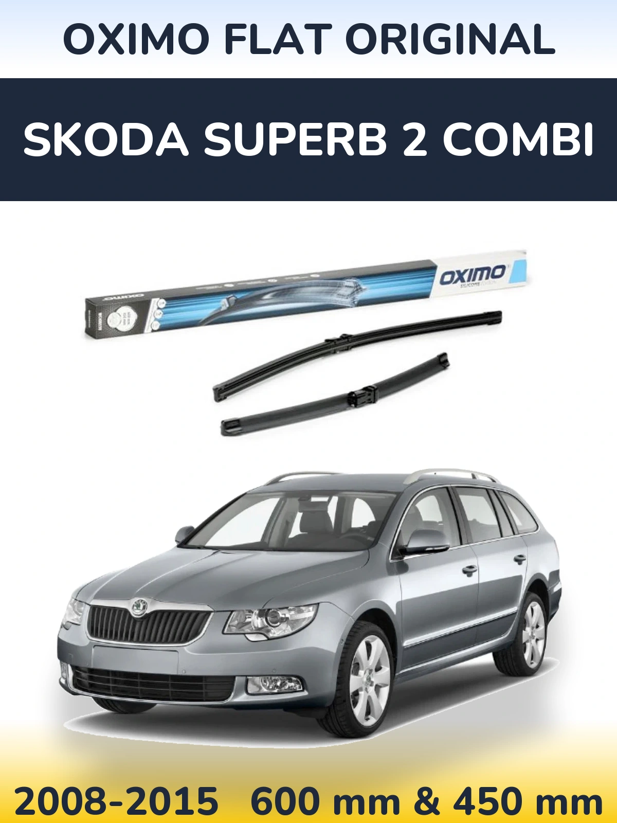 Ștergătoare Oximo Flat Original pentru Skoda Superb 2 Combi
