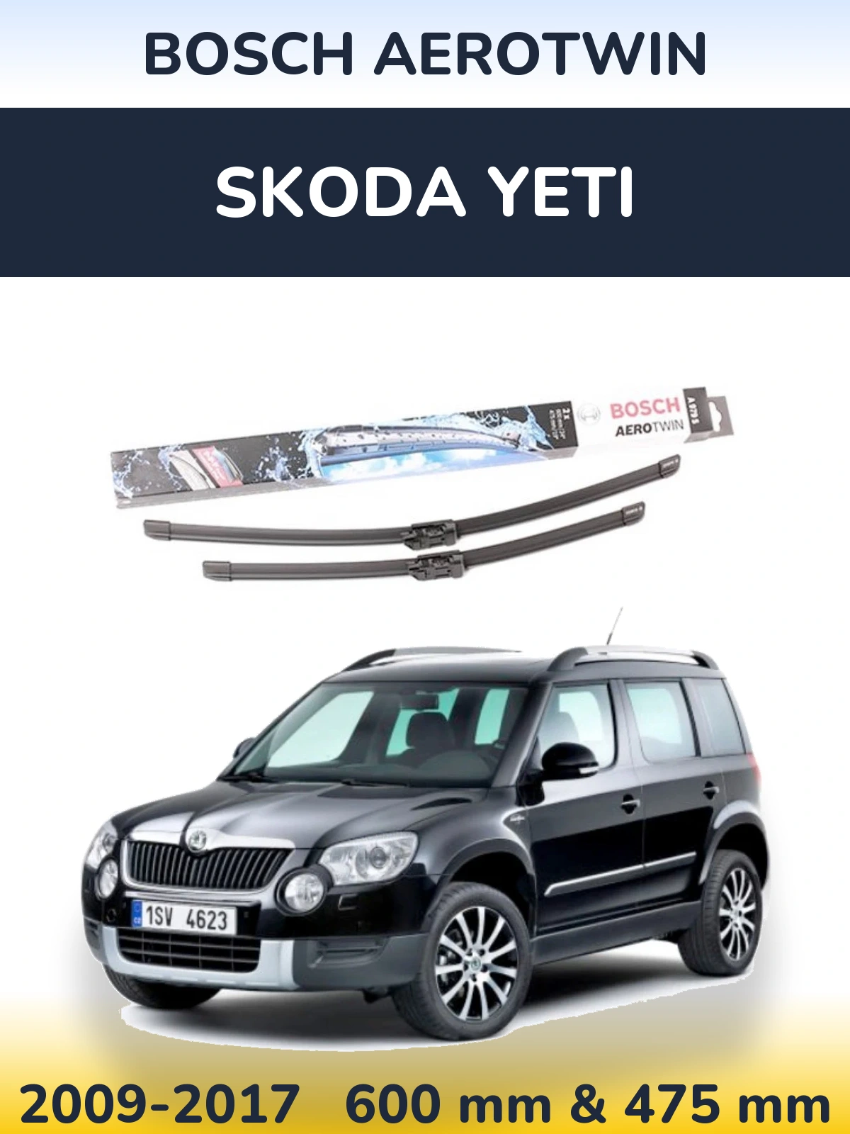 Ștergătoare BOSCH AeroTwin pentru Skoda Yeti