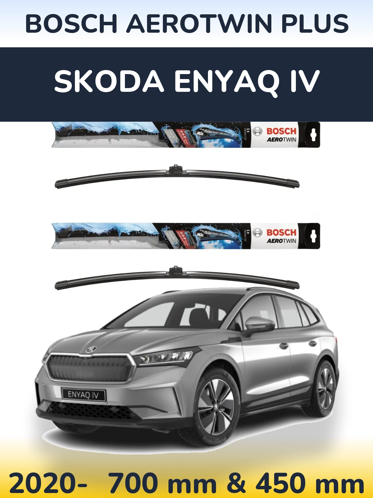 Ștergătoare BOSCH AeroTwin Plus pentru Skoda Enyaq iV