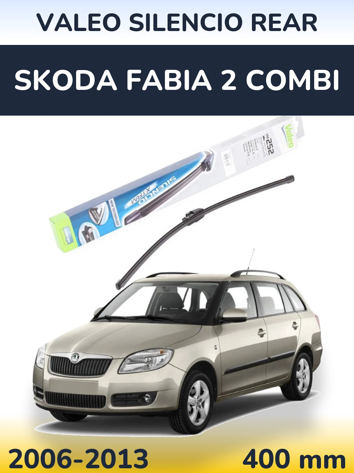 Ștergătoare Valeo Silencio Rear pentru Skoda Fabia 2 Combi