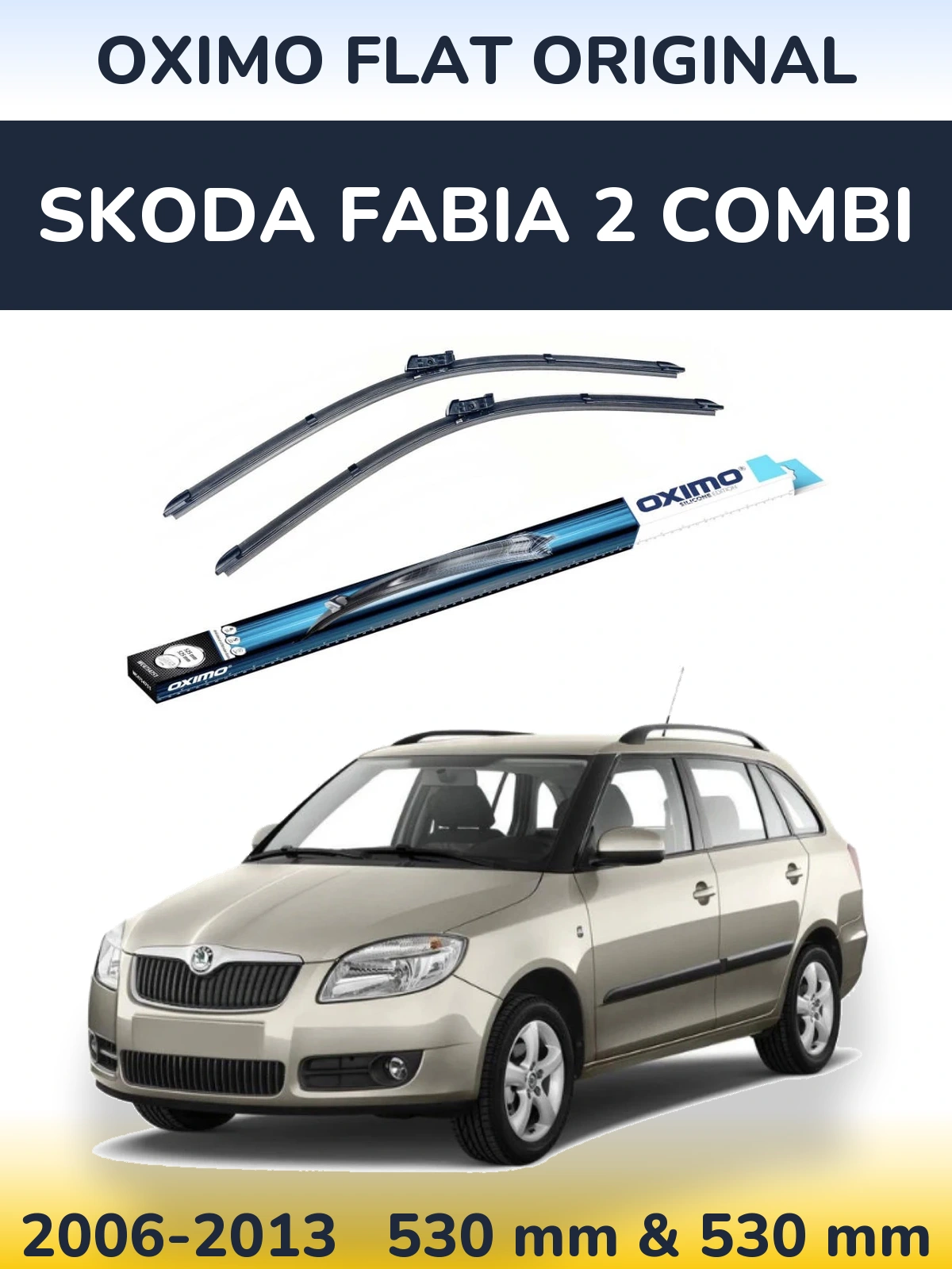 Ștergătoare Oximo Flat Original pentru Skoda Fabia 2 Combi